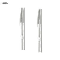 サンワサプライ eデスクハンギングバー用ディスプレイブラケット ホワイト EST-HGPL1W 1台（直送品）