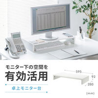 サンワサプライ 卓上モニター台(ホワイト) MR-LC103W 1個（直送品）