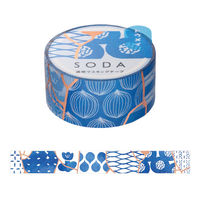 キングジム SODA透明マスキングテープ(ピンクゴー CMTH20-006 1セット(9本)（直送品）