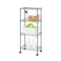 ドウシシャ ルミナスEXラック　4段　幅445×奥行295×高さ1040ｍｍ　グレー