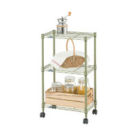 ドウシシャ ルミナスEXラック　3段　幅445×奥行295×高さ760ｍｍ　カーキー