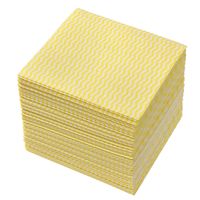 抗菌 カウンタークロス ハーフ イエロー 約30×30cm 1セット（1パック（100枚入）×3）