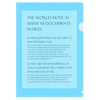 プラス カラークリアホルダー A4 ブルー 青 1袋(10枚) ファイル 89341（わけあり品）