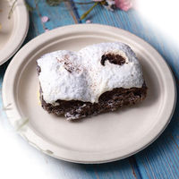 Gracz（グレース）バガス プレート ナチュラル 18cm 1袋（50枚入）（わけあり品）