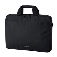 パソコンケース ビジネスバッグ 薄型 ショルダーベルト付 15.6inch ブラック BM-BSTHBK エレコム 1個（わけあり品）