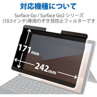 エレコム Surface Pro 8 プライバシーフィルター 着脱式 ブルーライトカット TB-MSP8FLNSPF2 1個（わけあり品）