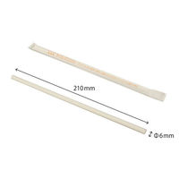 羽柴化成工業 ライスレジン ストロー ナチュラル 紙包装 00699669 1袋(500個)（わけあり品）