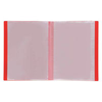 アーテック クリアブックA4 横入れ 32ポケット レッド 5611 1枚（わけあり品）