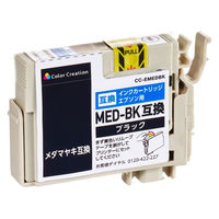 カラークリエーション エプソン（EPSON）用 互換インク CC-EMEDBK ブラック メダマヤキ 1個（わけあり品）