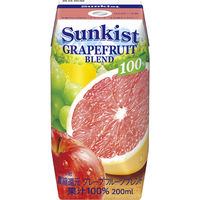 森永乳業 サンキスト 100％ グレープフルーツブレンド 200ml 1セット（48本）