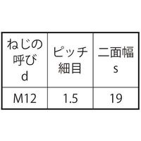SUNCO ユニクロ 高ナット(細目 P1.5 12X19X30 (80本入) N0-00-0H05-0120-0300-01（直送品）