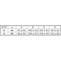 SUNCO ユニクロ 菱形ナットBタイプ M6X8.0X19 (400本入) N0-00-0J11-0060-0000-01（直送品）