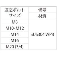SUNCO SUSナットストッパー スプリング M20 (100本入) N0-02-NS10-0200-0000-00 1箱(100本)（直送品）