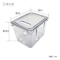 小久保工業所 野菜保存容器 すのこ付き 透明 S KKー646 1個