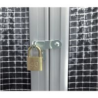 ヒナカ HINAKA MRー8NK 錠掛穴付き両開きロック金具 1個 573-7073（直送品）