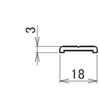 ヒナカ HINAKA サイドポールアルファ 固定バー(シート用) 2.5M MRB-25A 1本 577-4045（直送品）