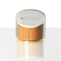 URiSAPO プライス立て (ケヤキ) 丸型 小[1セット 5個入] K-10068 1セット(5個入)（直送品）