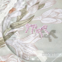 SONAIL ブリオン風パールリボン ローズ FY002119 148228 1セット(3個入)（直送品）