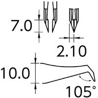 Ideal-Tek ideal-tek(R)カッティングピンセット ID-14AGW.C 1本（直送品）