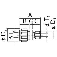 フロンケミカル フッ素樹脂 接続ジョイントI型 0045-004 NR0045-004 1個（直送品）