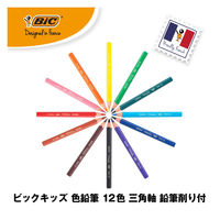 BICジャパン ビックキッズさんかく軸色鉛筆12色 BKEVOTRI12E 1セット（直送品）