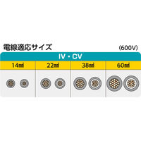 ミノル工業 ケーブルストリッパー IV線・CV線 MC406014 1個（直送品）
