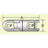 ミノル工業 よりもどし(電設用スイベル)3.4kN MC70001 1個（直送品）
