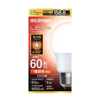 アイリスオーヤマ LED電球 E26 全方向 60形相当 電球色 LDA5L-G/W-6T9 1個