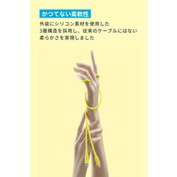 USB Type-Cケーブル 1.8m 240W 絡まないシリコン製 Anker PowerLine III レモンイエロー 1本