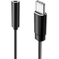 FSC イヤホン端子変換アダプターDAC TypeーC用<ブラック＞ FSーDACADC35ーBK 1個