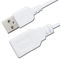 FSC USBーA 充電専用延長ケーブル1.0m　＜ホワイト> FSーAEXーWH 1本
