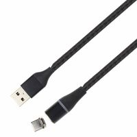 FSC マグネットケーブル USBーA to TypeーC 1m<ブラック> FSーUTOCCーBK 1本