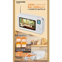 多摩電子工業 多機能4.3型充電式ワンセグテレビ TSK145W 1台