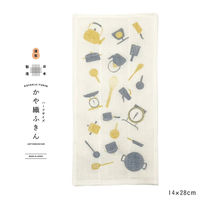 ハーフサイズ かや織りふきん キッチン 1枚 藤栄