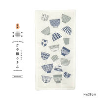 ハーフサイズ かや織りふきん お茶碗 1枚 藤栄