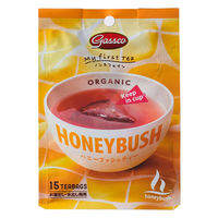 Gassco（ガスコ） オーガニック ハニーブッシュティー 1セット（1袋（15バッグ入）×3） 三角ティーバッグ