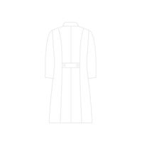 【再検品商品】住商モンブラン ナースワンピース（7分袖） 医療白衣 ピンク/白 LL 73-1683（わけあり品）