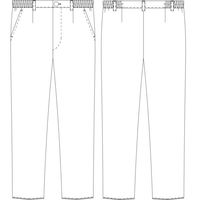 【再検品商品】KAZEN レディススラックス 850-40 5L 1枚　スクラブ（わけあり品）