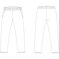 【再検品商品】KAZEN スラックス（男女兼用） ネイビー M 855（わけあり品）