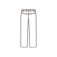 【再検品商品】KAZEN（カゼン） パワーストレッチメンズパンツ KZN861 ブラック LL 医療白衣 1枚（わけあり品）