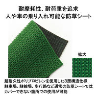 タカショー 防草シート 駐車場対応 高耐荷重 グリーングラウンドシート NBA-1220GS 1巻（直送品）