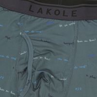 メンズ フレーズプリントボクサーパンツ L グレー LAKOLE/ラコレ