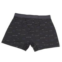 メンズ フレーズプリントボクサーパンツ S ブラック LAKOLE/ラコレ