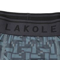 メンズ スクエアパターンボクサーパンツ L ブルー LAKOLE/ラコレ