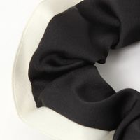 配色パイピングシュシュ ブラック LAKOLE/ラコレ