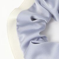 配色パイピングシュシュ ブルー LAKOLE/ラコレ