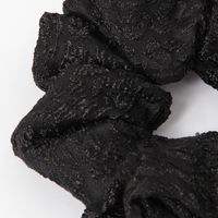 【LAKOLE/ラコレ】 ジャガードBIGシュシュ ブラック