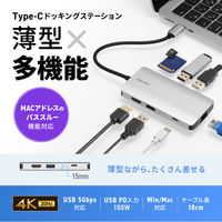 サンワサプライ  USB Type-C ドッキングステーション USB-DKM11S（直送品）