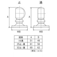 フジテックジャパン ホワイトブラケットΦ32止 ゲンコ白 ダイカストブラケット白 10個入 1100100006850 1箱(10個入)（直送品）