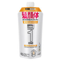 メンズビオレ ONE 髪顔体 オールインワン全身洗浄料 髪肌なめらかタイプ 詰め替え 全身のケアこれ１本！